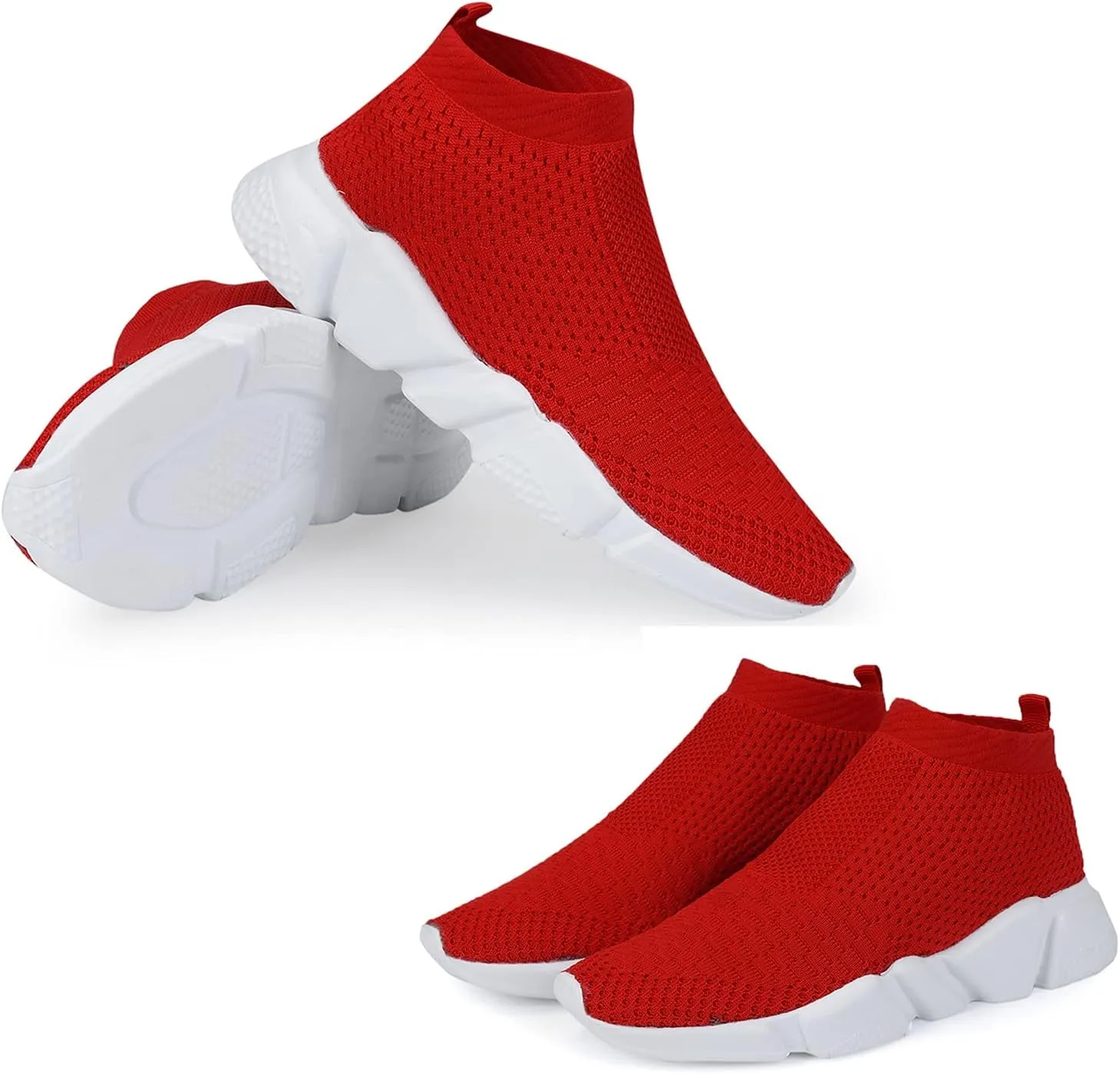 Women's Slip On Socks Sneakers Walking Shoes Running Tennis Athletic Gym Workout Non Slip Athletic Fashion Sneakers