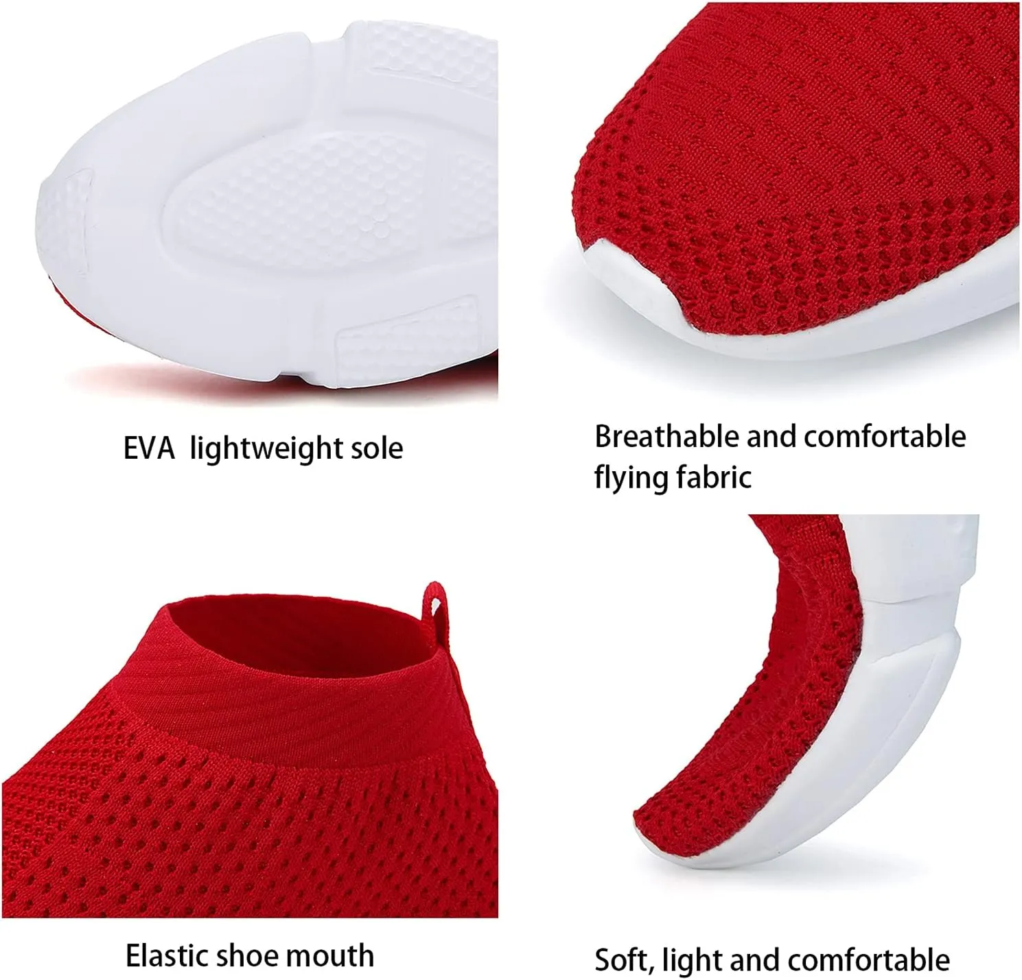 Women's Slip On Socks Sneakers Walking Shoes Running Tennis Athletic Gym Workout Non Slip Athletic Fashion Sneakers