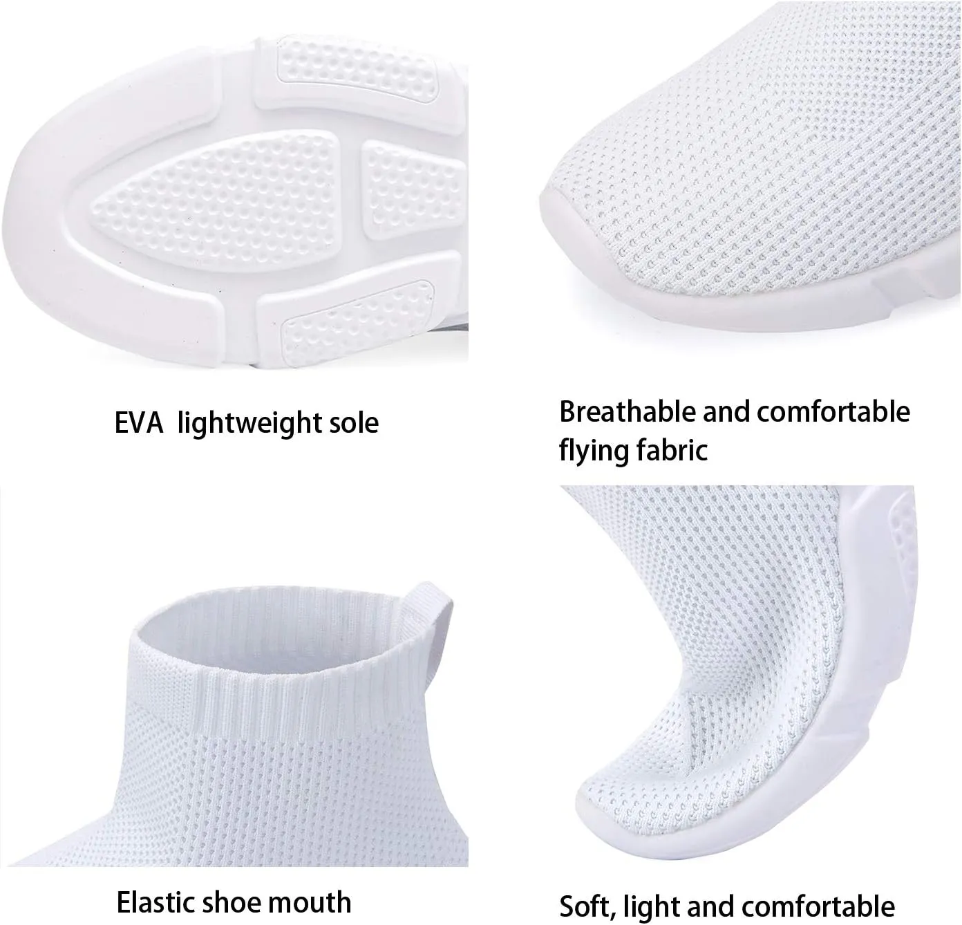 Women's Slip On Socks Sneakers Walking Shoes Running Tennis Athletic Gym Workout Non Slip Athletic Fashion Sneakers