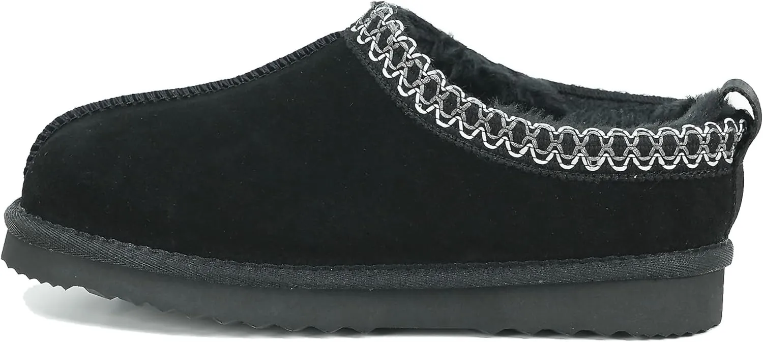 Women's Slippers Platform Mini Boots Faux Fur Warm Winter Mules Cozy Warm House Shoes Indoor and Outdoor