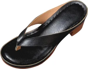 Womens Summer Slipper PU Leather Comfort Mules Outdoor Beach Shoes Vintage Slip Wedge Flowers Clogs Sandals Slippers Sandals Comfortable Closed Toe Flat Arch Support On Wide Width Sandal