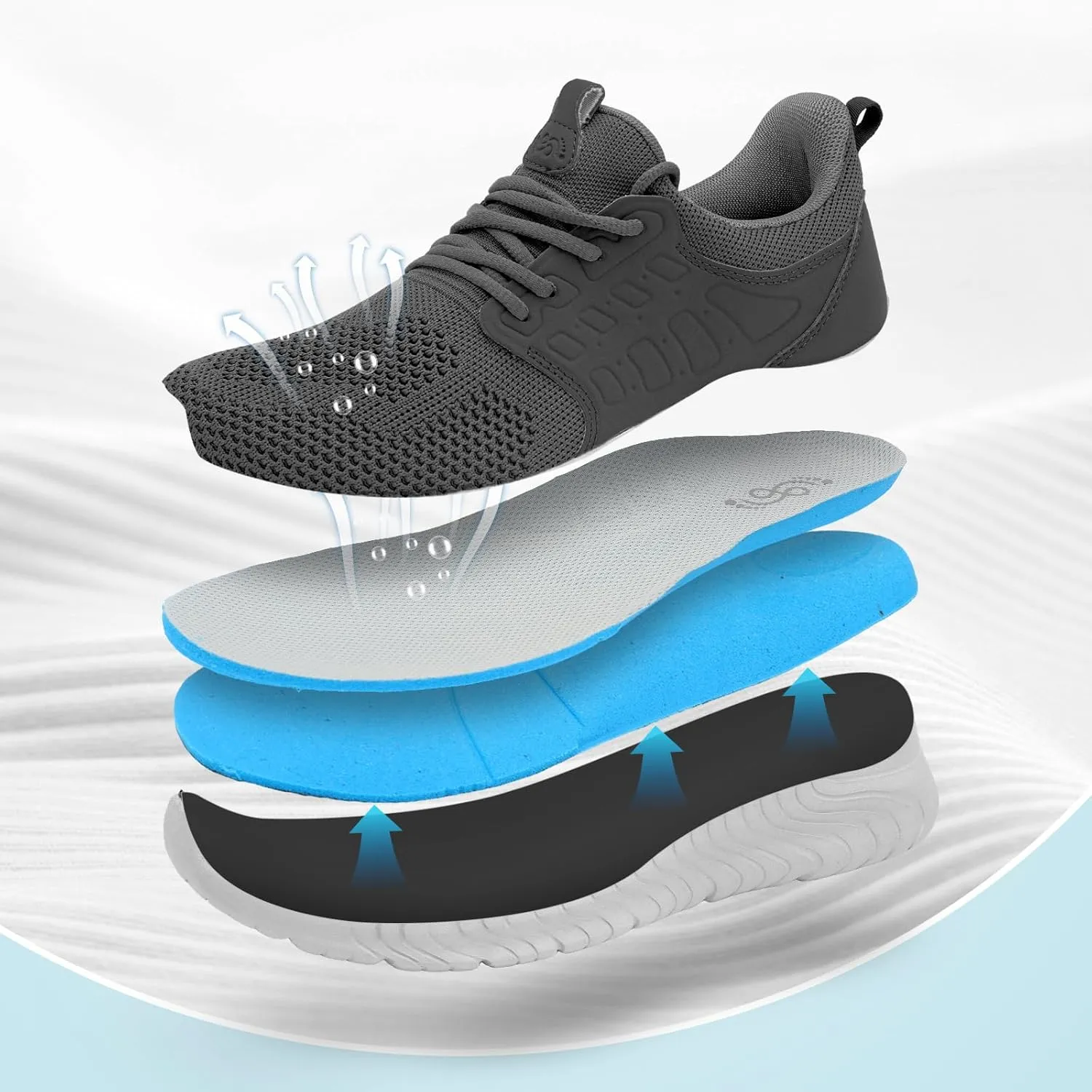 Women's Walking Shoes Lightweight Running Tennis Shoes for Women Hands Free Casual Sneakers for Gym Travel Work