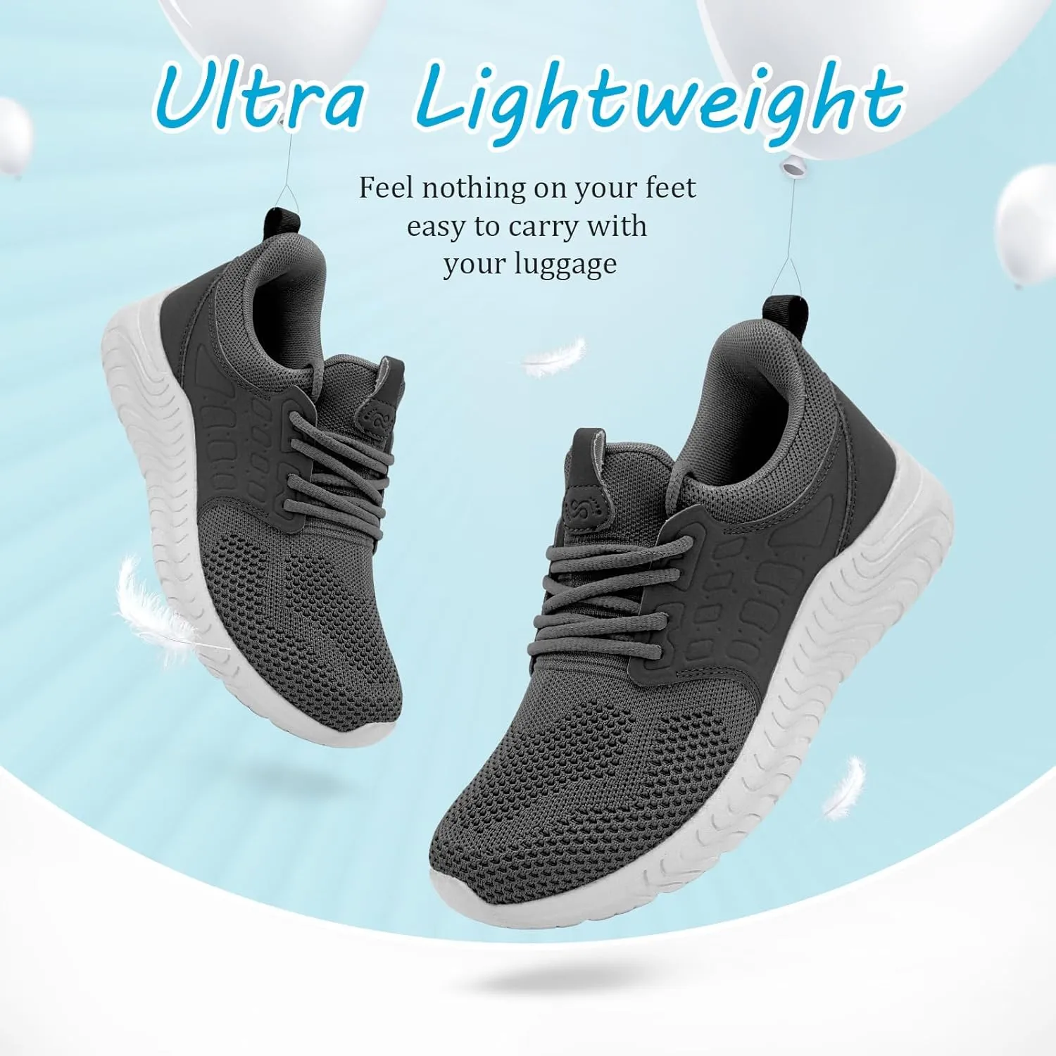 Women's Walking Shoes Lightweight Running Tennis Shoes for Women Hands Free Casual Sneakers for Gym Travel Work