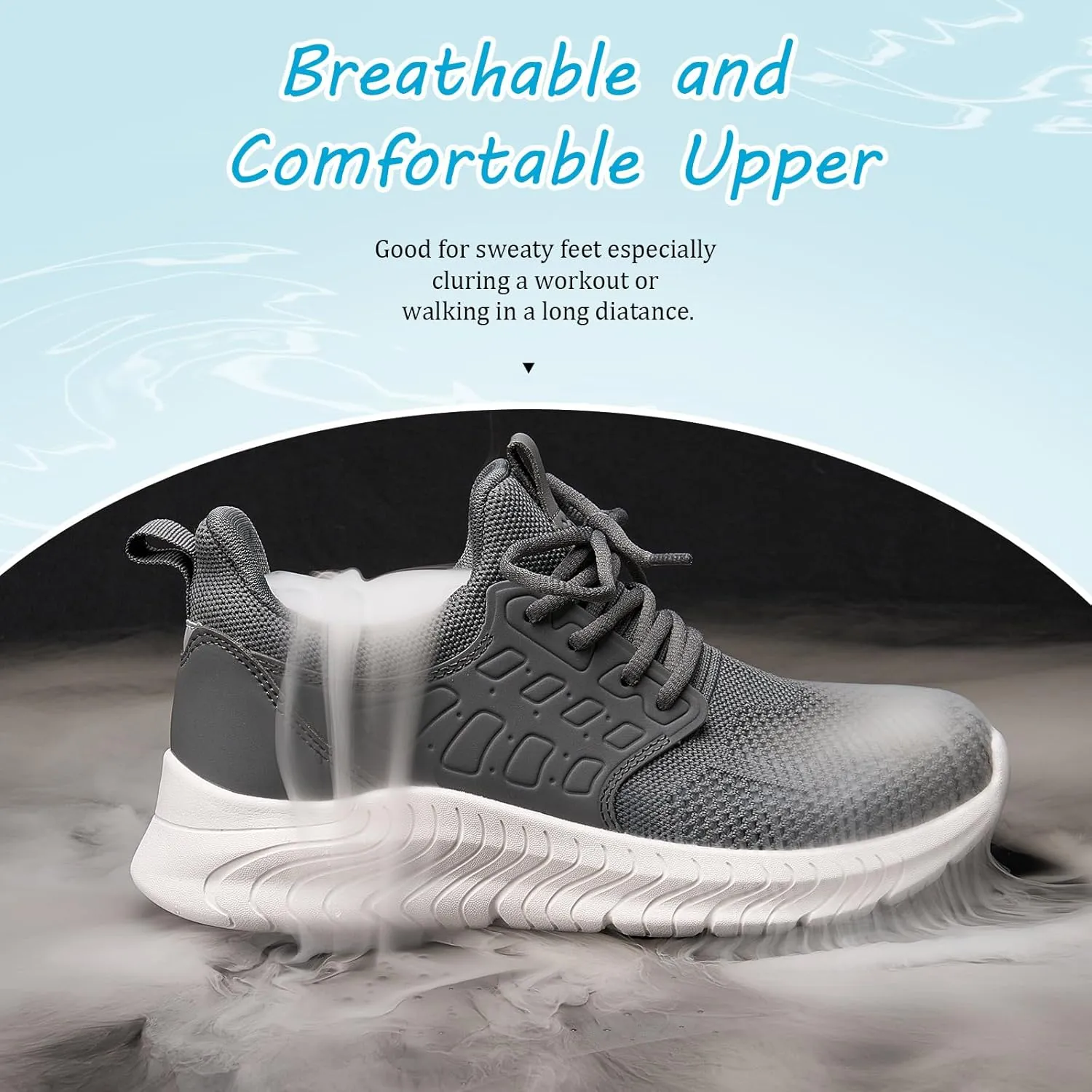 Women's Walking Shoes Lightweight Running Tennis Shoes for Women Hands Free Casual Sneakers for Gym Travel Work