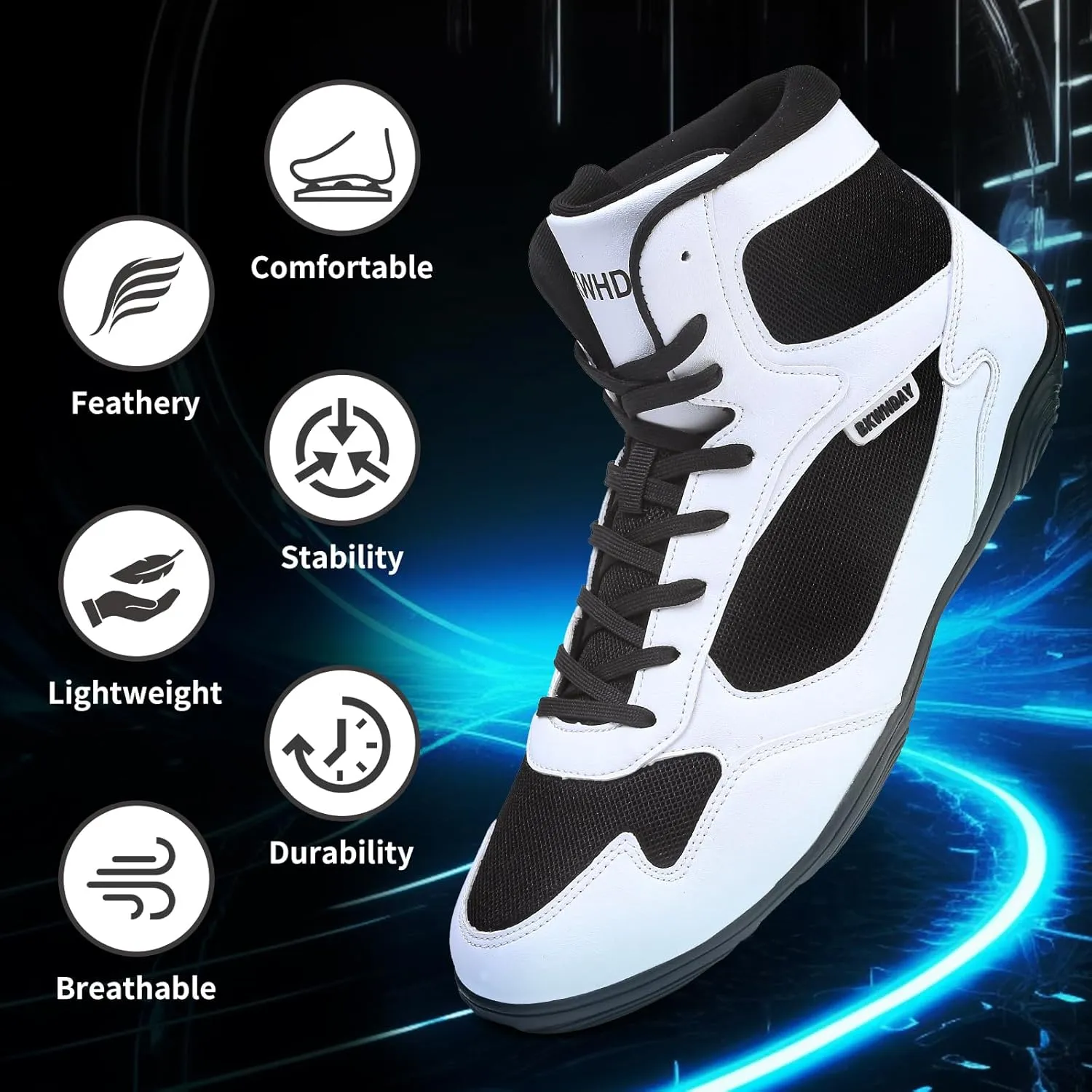 Wrestling Shoes Men Boxing Shoes for Men Pro Wrestling Boots High Top Fitness Weightlifting Powerlifting Shoes