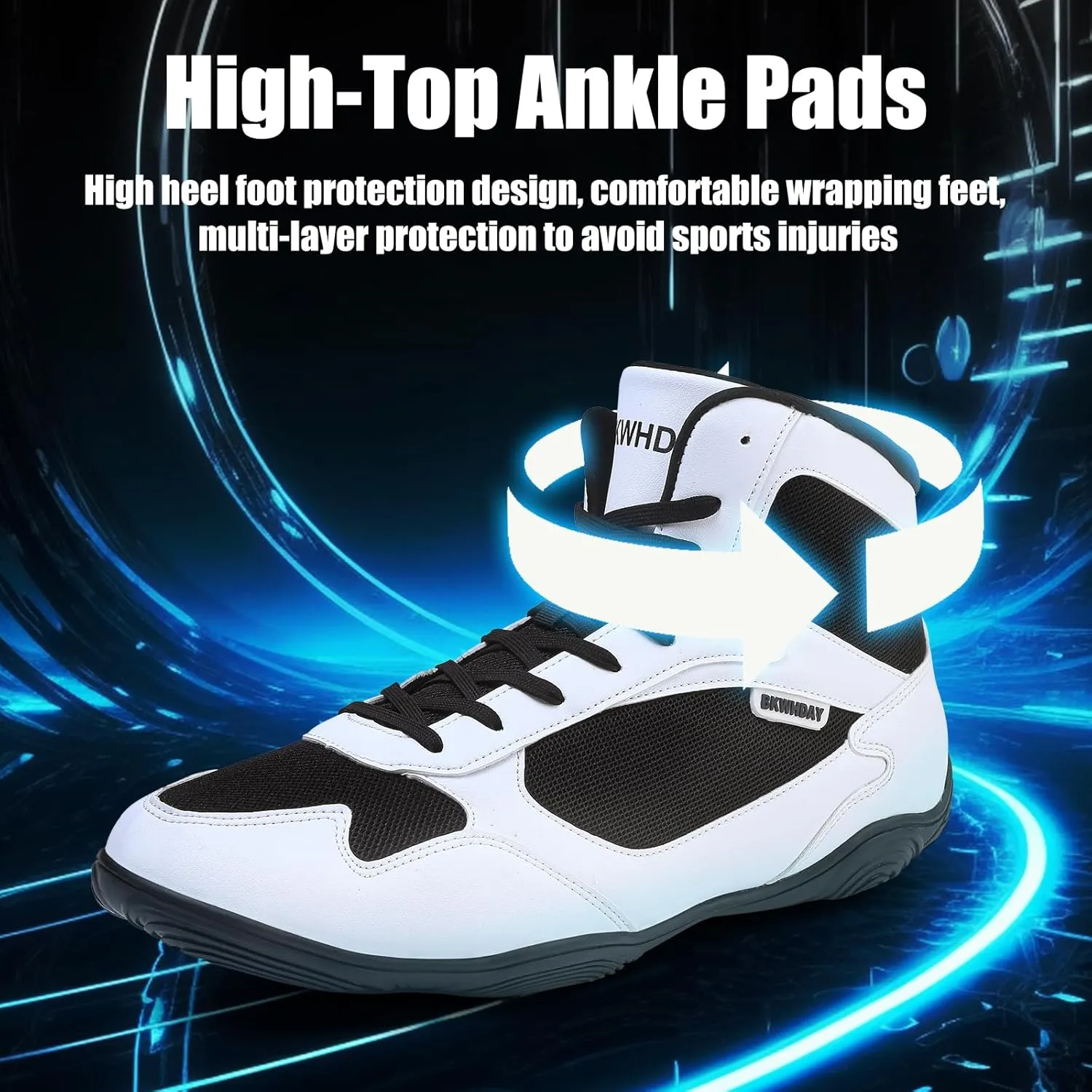 Wrestling Shoes Men Boxing Shoes for Men Pro Wrestling Boots High Top Fitness Weightlifting Powerlifting Shoes