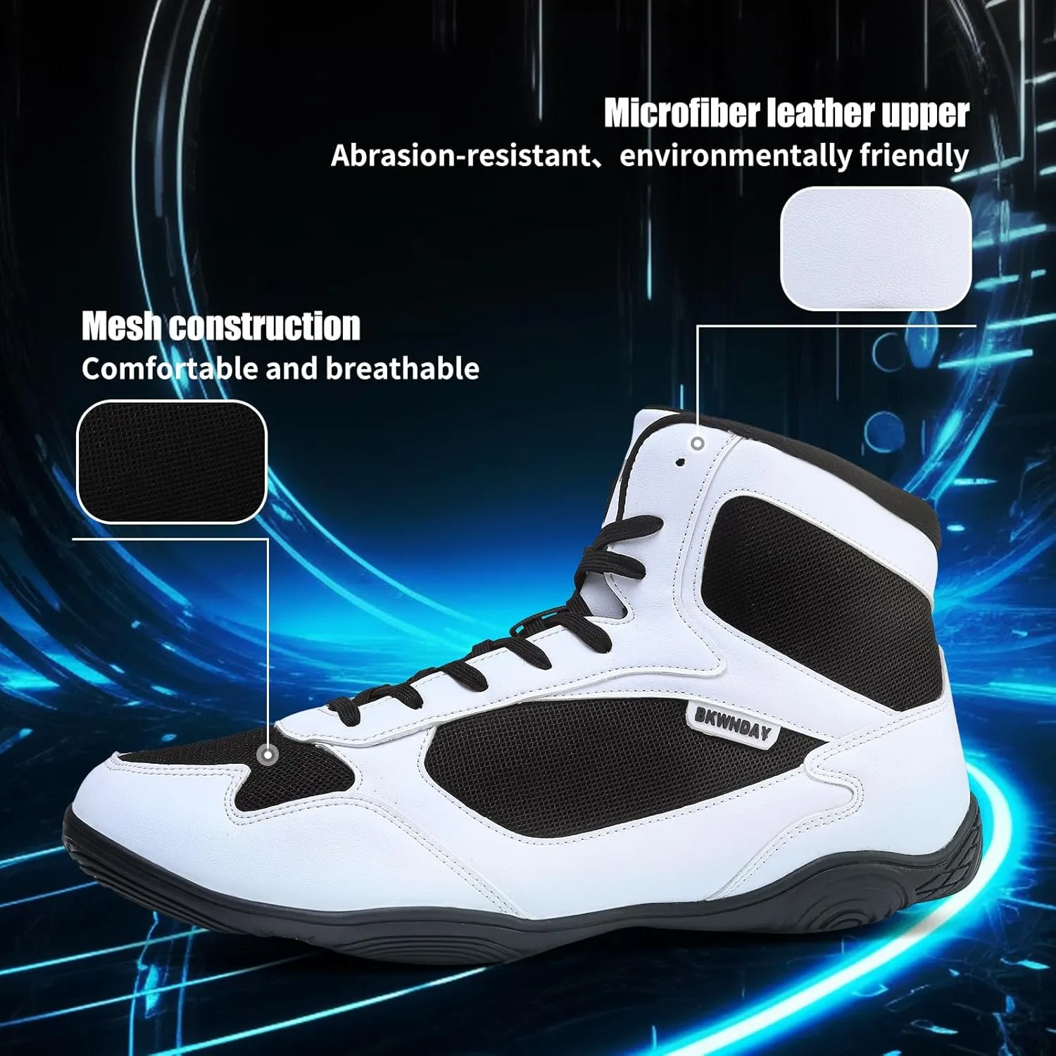 Wrestling Shoes Men Boxing Shoes for Men Pro Wrestling Boots High Top Fitness Weightlifting Powerlifting Shoes