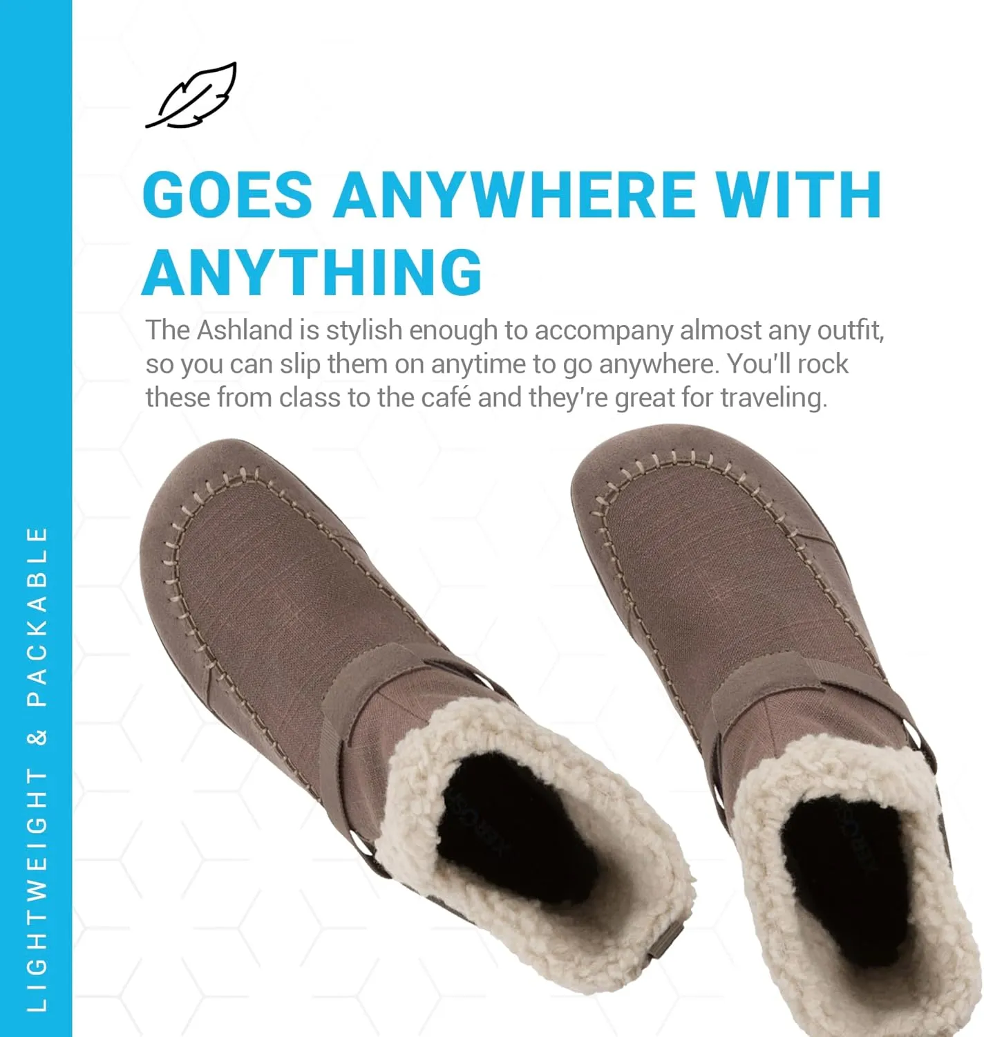 Xero Shoes Ashland Women’s Fall Boots, Vegan Casual Boots with a Soft Hemp Upper and a Cozy Faux Shearling Collar