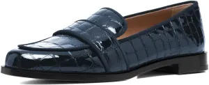 XYD Women's Closed Almond Toe Slip On Moccasins Low Heel Flats Comfy Formal Casual Office Work Dress Loafers Shoes