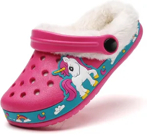 YUKTOPA Boys Girls Clogs Shoes Cartoon Slides Sandals Toddler Little Kid's Slip-on Garden Shoes Lightweight Beach Pool Shower Slippers