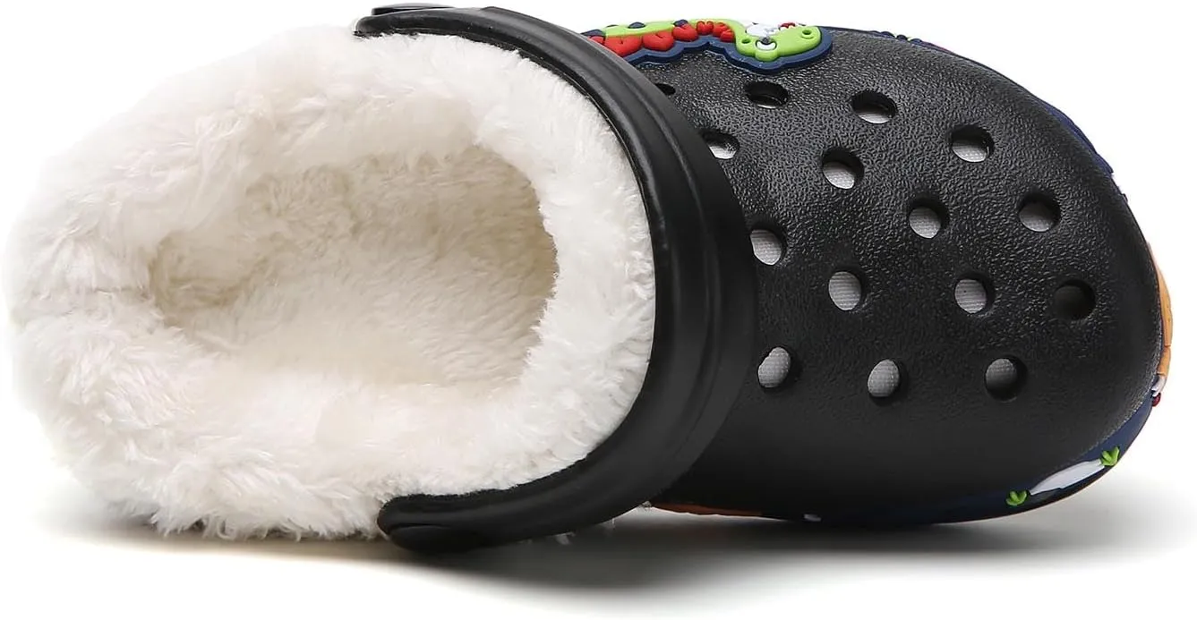 YUKTOPA Boys Girls Clogs Shoes Cartoon Slides Sandals Toddler Little Kid's Slip-on Garden Shoes Lightweight Beach Pool Shower Slippers