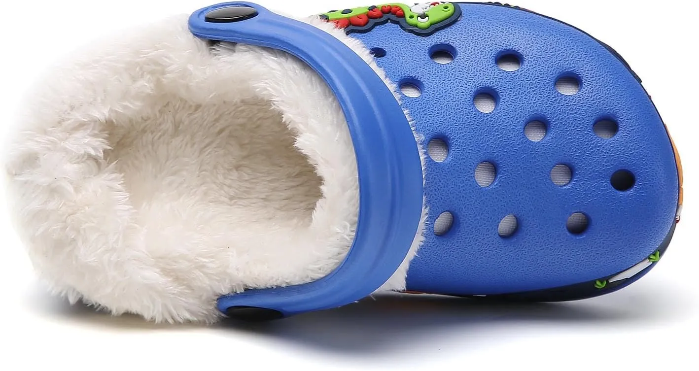YUKTOPA Boys Girls Clogs Shoes Cartoon Slides Sandals Toddler Little Kid's Slip-on Garden Shoes Lightweight Beach Pool Shower Slippers