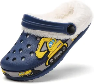 YUKTOPA Boys Girls Clogs Shoes Cartoon Slides Sandals Toddler Little Kid's Slip-on Garden Shoes Lightweight Beach Pool Shower Slippers
