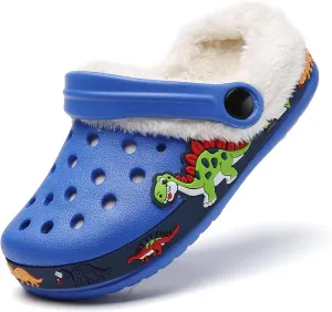 YUKTOPA Boys Girls Clogs Shoes Cartoon Slides Sandals Toddler Little Kid's Slip-on Garden Shoes Lightweight Beach Pool Shower Slippers