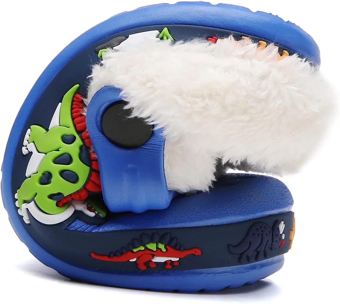 YUKTOPA Boys Girls Clogs Shoes Cartoon Slides Sandals Toddler Little Kid's Slip-on Garden Shoes Lightweight Beach Pool Shower Slippers