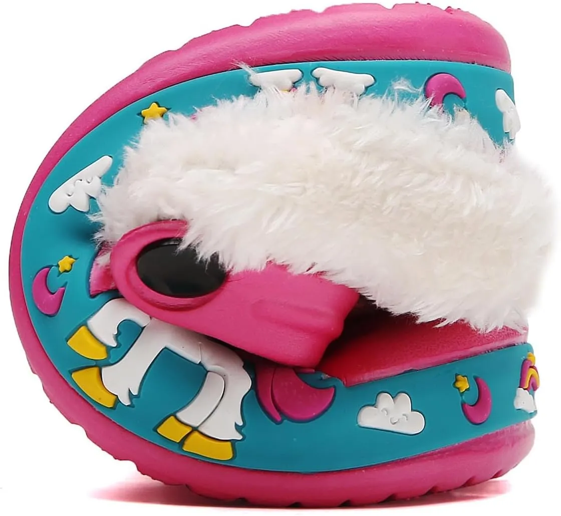 YUKTOPA Boys Girls Clogs Shoes Cartoon Slides Sandals Toddler Little Kid's Slip-on Garden Shoes Lightweight Beach Pool Shower Slippers