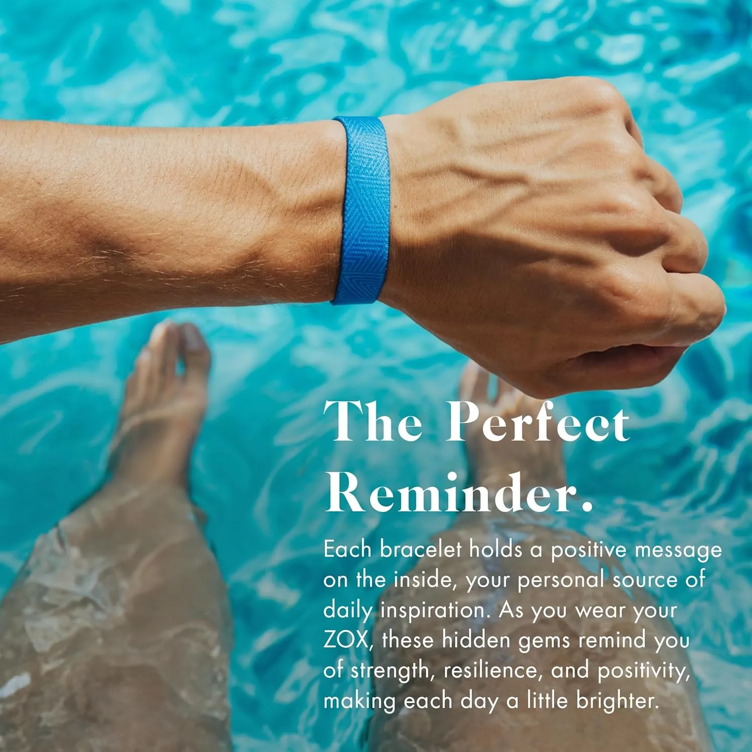 ZOX Bracelets — Stretchy Elastic Band with Motivational Affirmations and Beautiful Artwork, Great Wristband Gift for Men & Women of All Ages