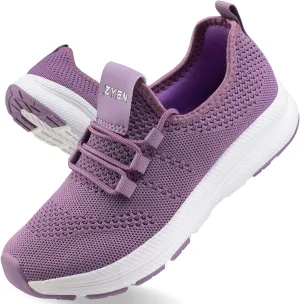 ZYEN Wide Toe Box Shoes Women Non-Slip Ultra Light Running Sneakers Extra Wide Feet Arch Support Walking Shoes Tennis Diabetes Breathable Gym Workouts 6-12
